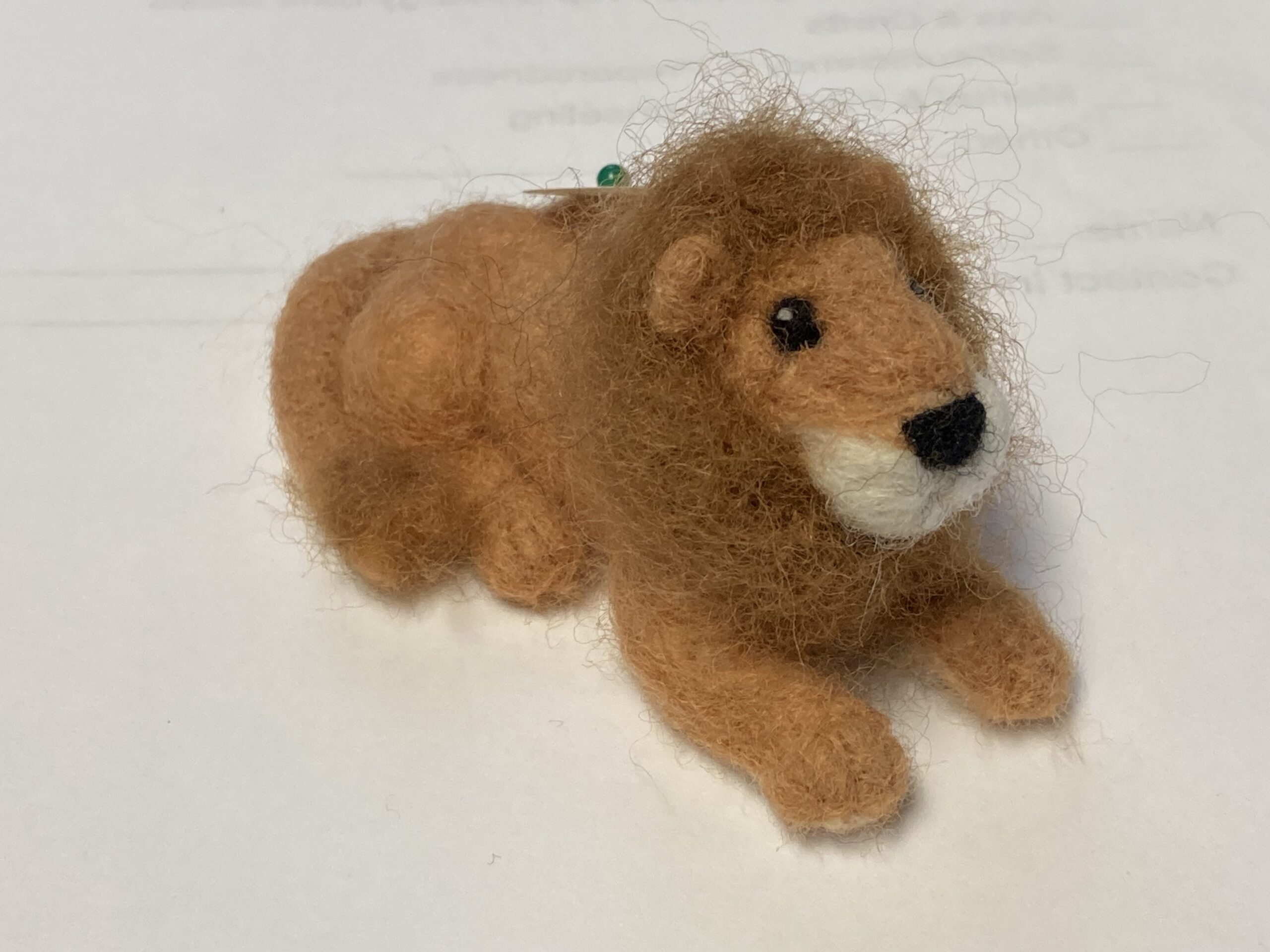 Needle Felted Lion