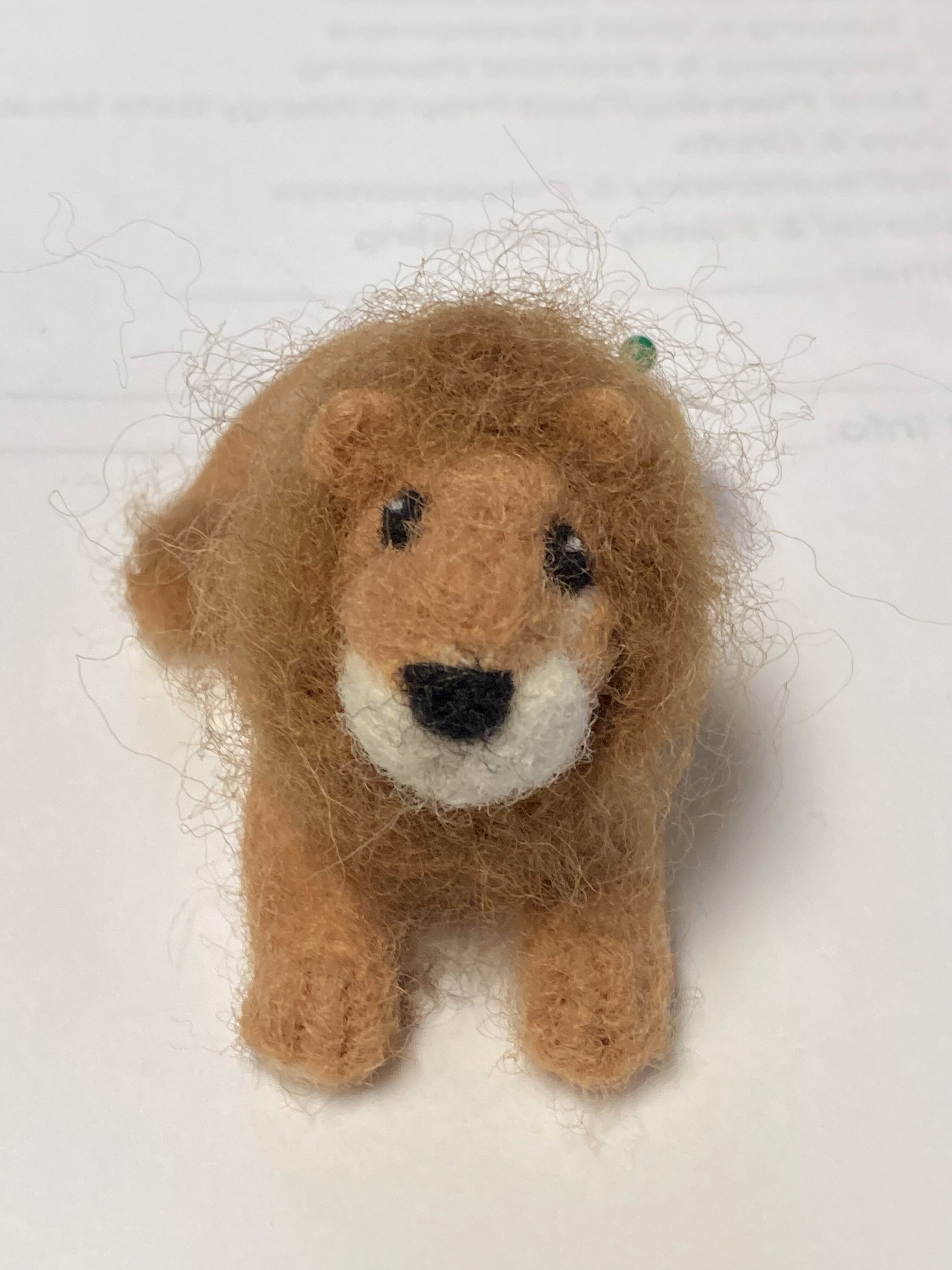 Needle Felted Lion