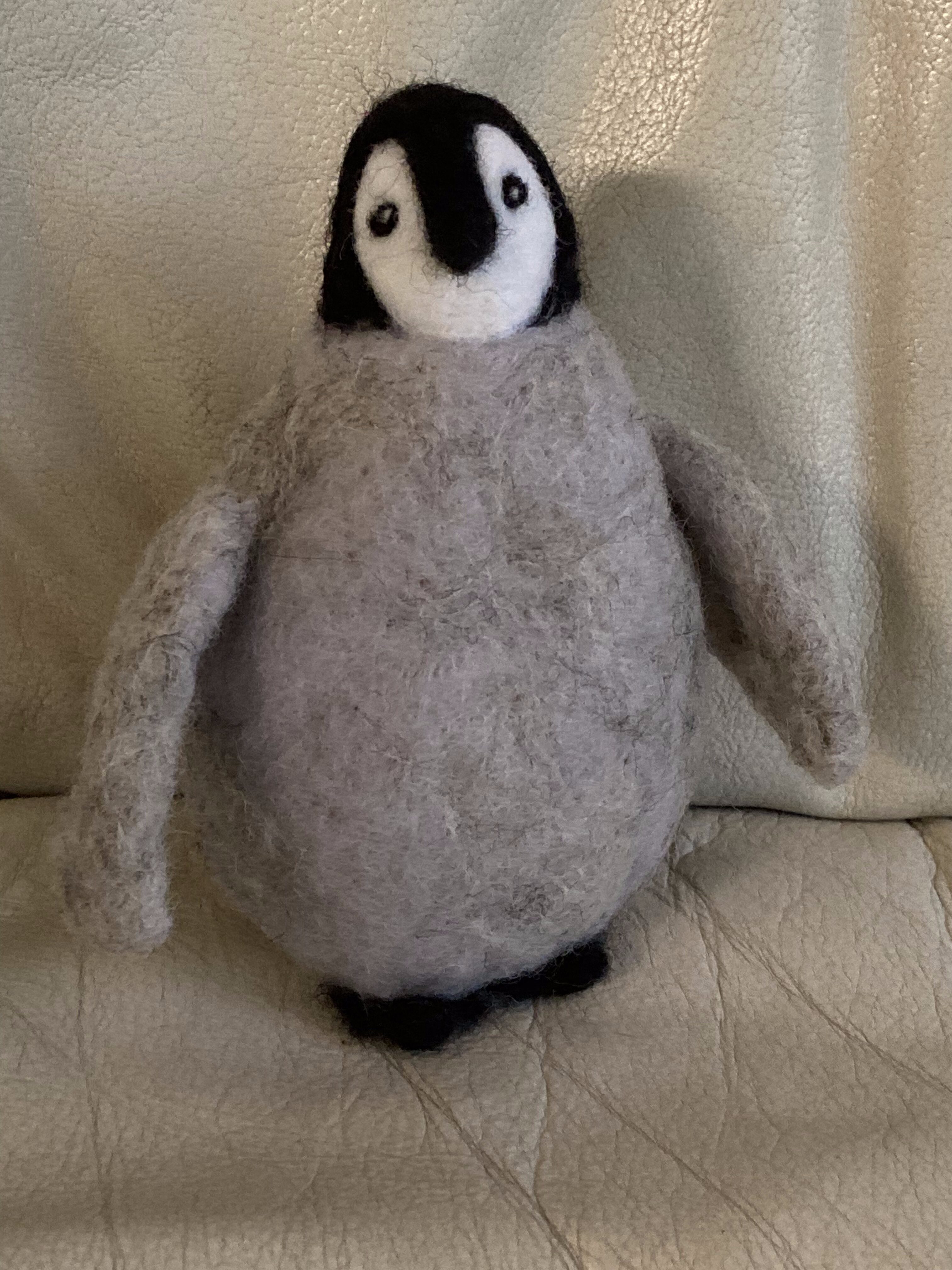 Needle Felted Penguin Chick