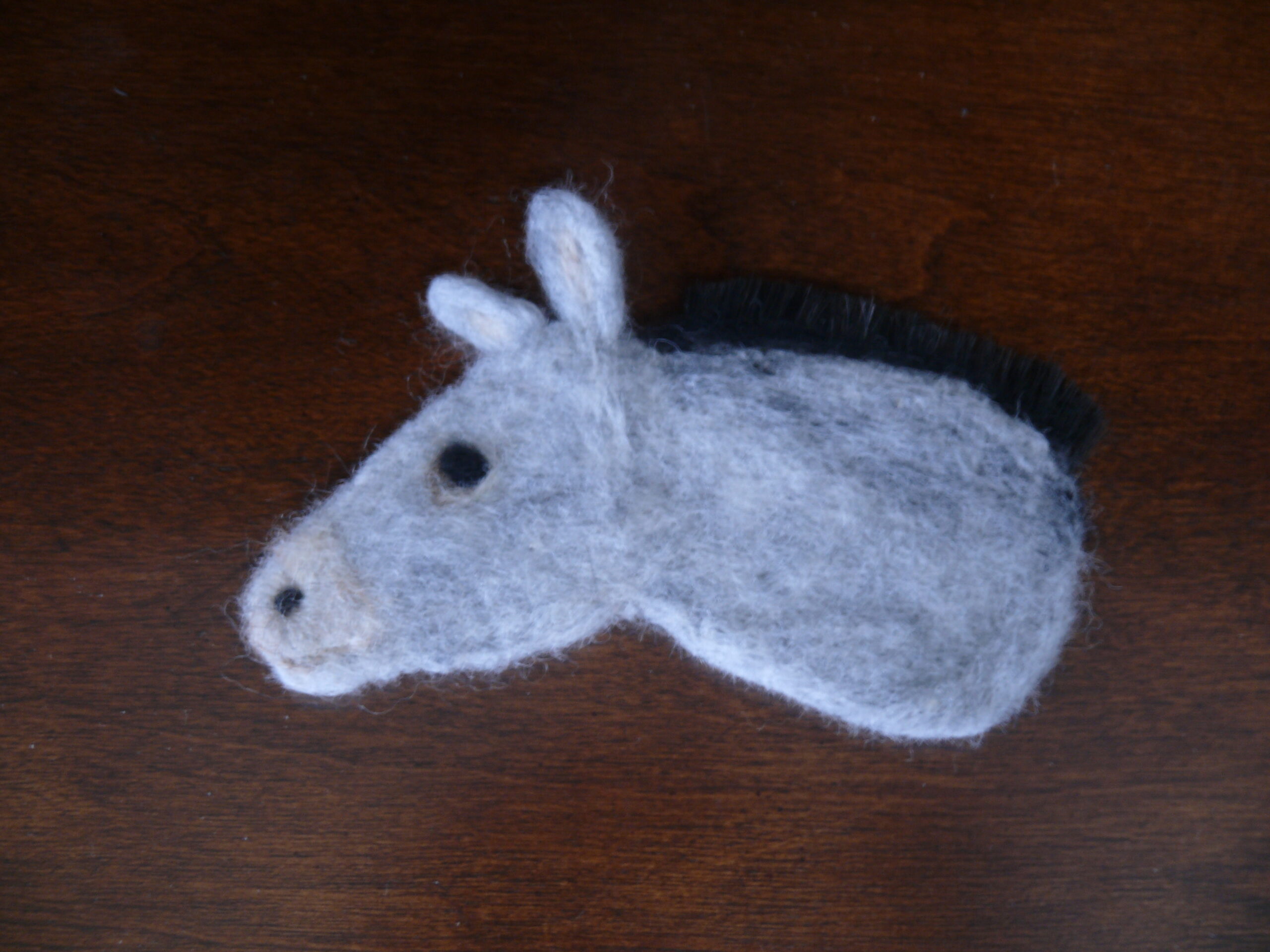 Needle Felted Mule Magnet